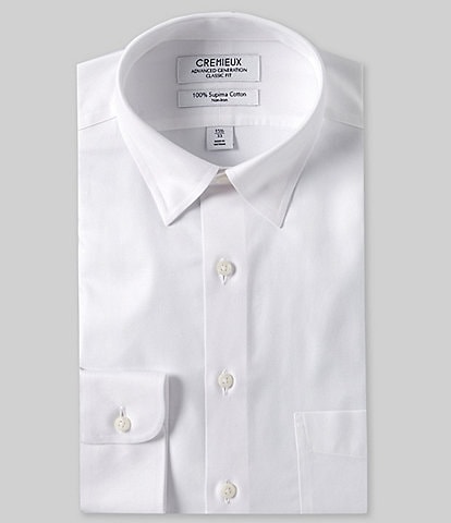 Cremieux Classic Fit Non-Iron Hidden Button Down Collar Twill Dress Shirt