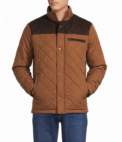 Cremieux Classic Quilted Zip & Button Front Jacket