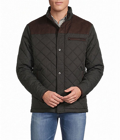 Cremieux Classic Quilted Zip & Button Front Jacket