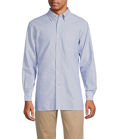 Cremieux Blue Label Classic Stripe Oxford Long-Sleeve Woven Shirt