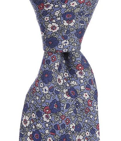 Cremieux Ditsy Floral Print 3" Cotton Blend Tie