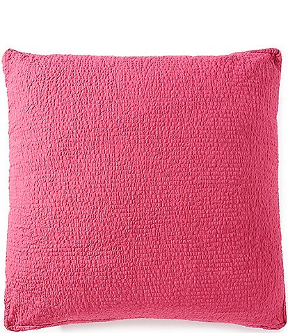 Cremieux Dorm Essentials Collection Crinkle Textured Euro Pillow