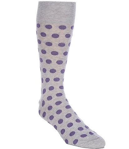 Cremieux Dotted Crew Dress Socks