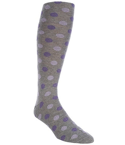 Cremieux Dotted Over-The-Calf Dress Socks