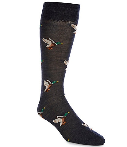 Cremieux Duck Patten Crew Dress Socks