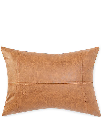 Cremieux Faux Leather Breakfast Pillow