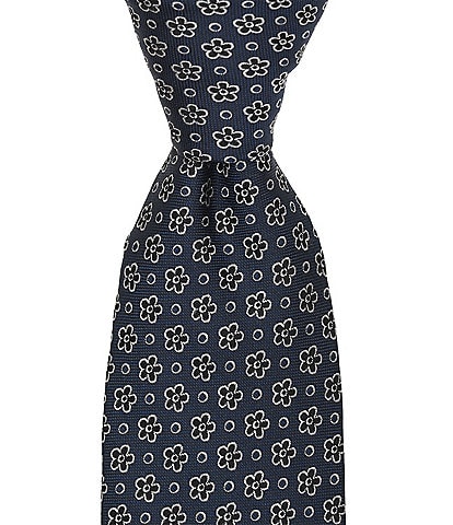 Cremieux Floral Dotted Traditional Silk Tie