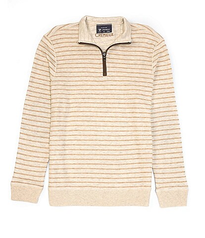 Cremieux French Rib Reversible Mockneck Pullover