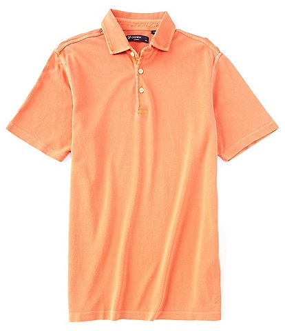Cremieux Garment Dyed Short-Sleeve Polo Shirt