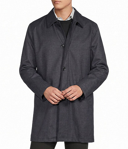 Cremieux Harlen Classic Fit Printed Twill Rain Jacket
