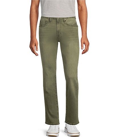 Cremieux Cremieux Premium Denim Straight Fit Olive Jeans