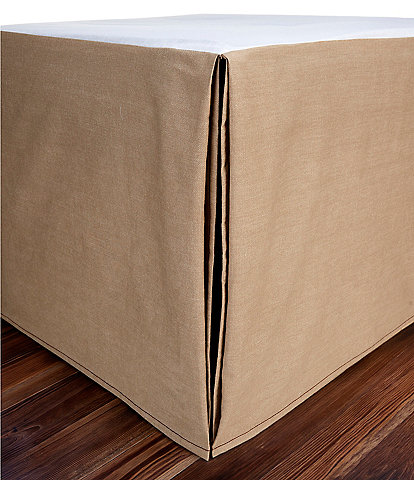 Cremieux Khaki Denim Bedskirt