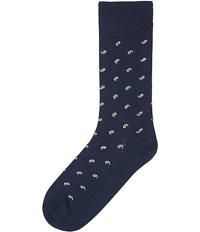 Cremieux Mini Paisley Crew Socks