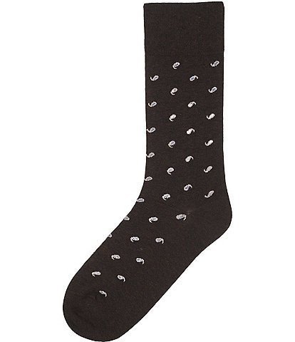 Cremieux Mini Paisley Crew Socks