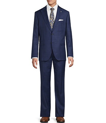 Cremieux Modern Fit Flat Front Check 2-Piece Suit