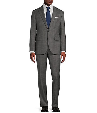 Cremieux Modern Fit Flat Front Plaid 2-Piece Suit