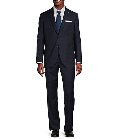 Cremieux Modern Fit Flat Front Plaid 2-Piece Suit