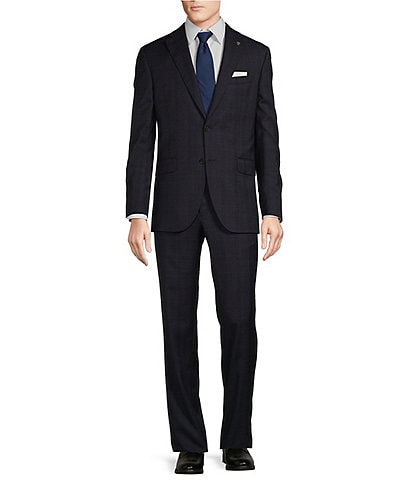 Cremieux Modern Fit Flat Front Plaid 2-Piece Suit