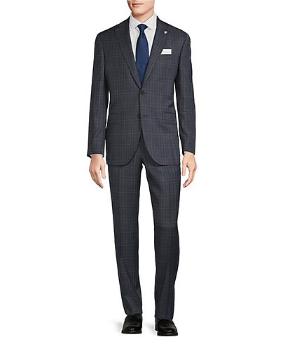 Cremieux Modern Fit Flat Front Tonal Plaid 2-Piece Suit