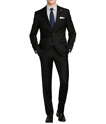 Cremieux Modern Fit Flat Front Solid Pattern 2-Piece Suit