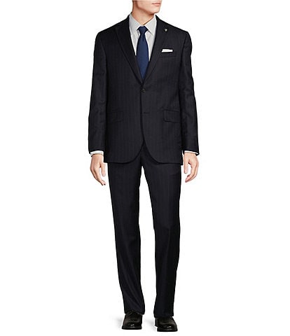 Cremieux Modern Fit Flat Front Stripe 2-Piece Suit