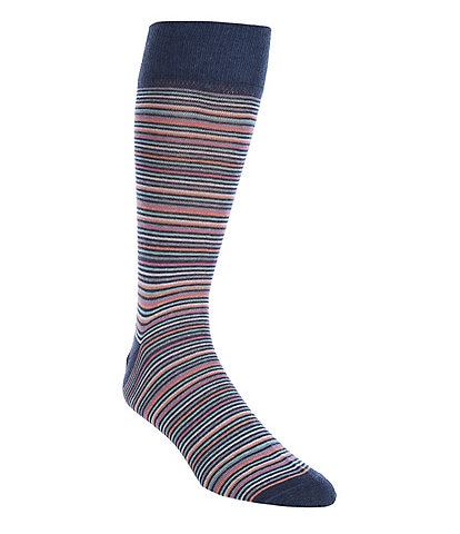Cremieux Multi Stripes Crew Dress Socks