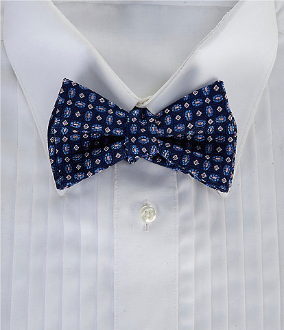 Cremieux Nash Micro Medallion Silk Bow Tie