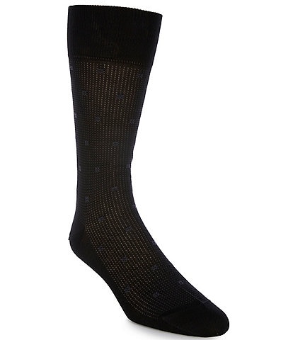 Cremieux Pindot/Square Pattern Dress Socks