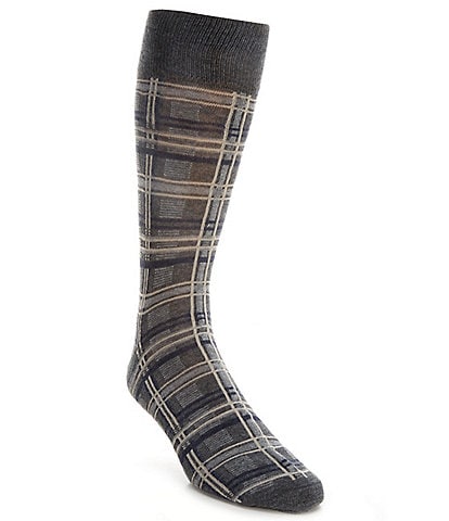 Cremieux Plaid Crew Dress Socks