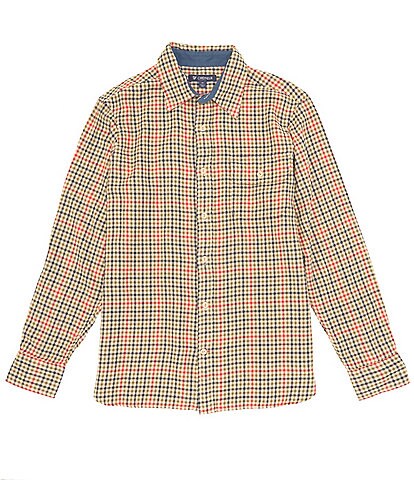 Cremieux Plaid Vintage Twill Long-Sleeve Woven Shirt
