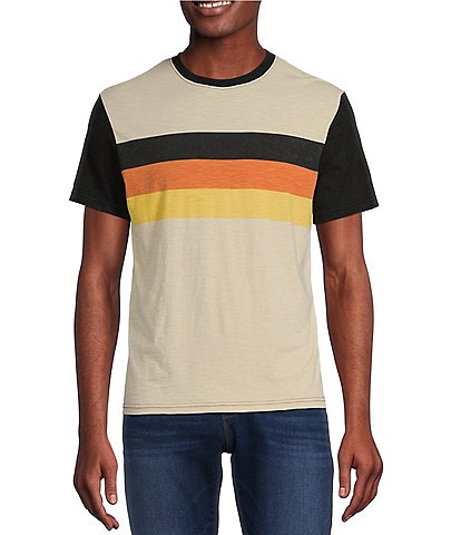 Cremieux Praslin Short Sleeve Crew Neck Striped T-Shirt