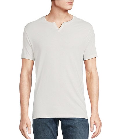 Cremieux Premium Denim Side Stripe Detail Short Sleeve T-Shirt