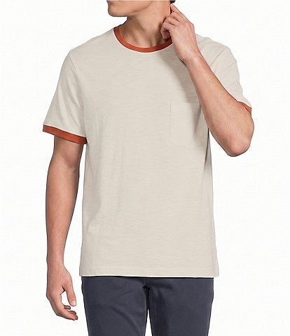 Cremieux Premium Denim Solid Short Sleeve Ringer T-Shirt