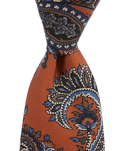 Cremieux Printed Paisley 3 1/3" Silk Tie