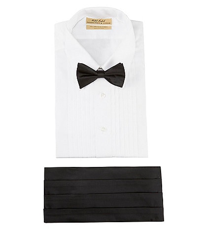 Cremieux Silk Bow Tie and Cumberbund Set