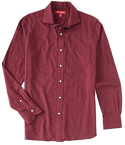 Cremieux Slim-Fit Solid Stretch Twill Long-Sleeve Woven Shirt