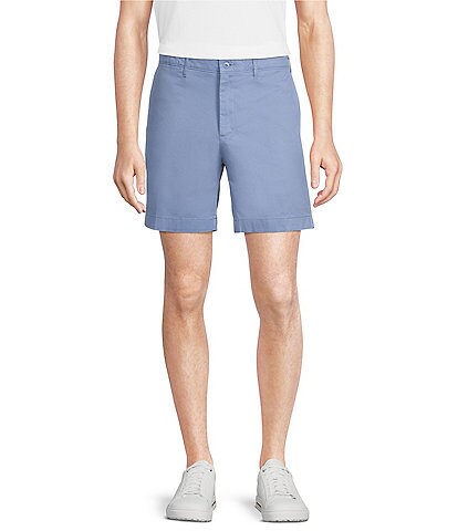 Cremieux Soho Slim-Fit Flat-Front Comfort Stretch 7#double; Inseam Shorts