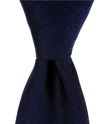 Cremieux Solid Textured 3 1/4#double; Silk Tie