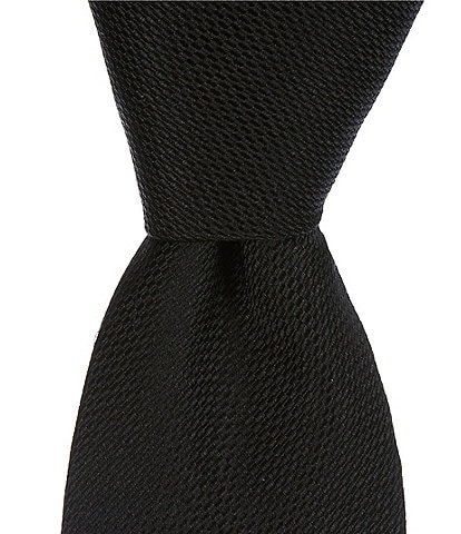 Cremieux Solid Textured 3 1/4#double; Silk Tie
