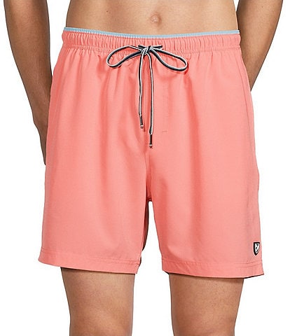 Cremieux Solid 6#double; Inseam Swim Trunks