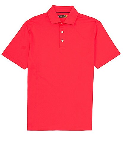 Cremieux Solid Performance Stretch Short-Sleeve Polo Shirt