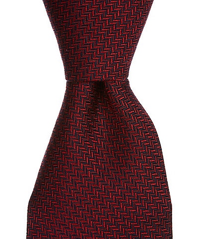 Cremieux Solid Textured 3 1/4#double; Silk Tie