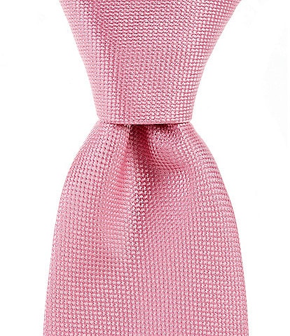 Cremieux Solid Textured 3 1/8#double; Woven Silk Tie