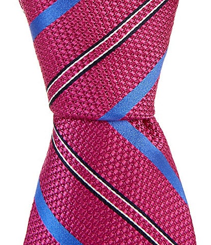 Cremieux Stripe 3 1/4" Woven Silk Tie