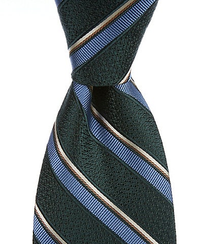 Cremieux Striped 3 1/3#double; Silk Tie