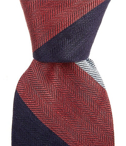 Cremieux Thick Stripe 3" Silk Blend Tie