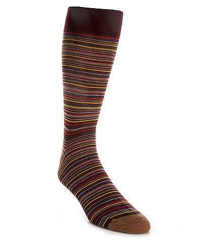 Cremieux Thin Stripe Crew Dress Sock