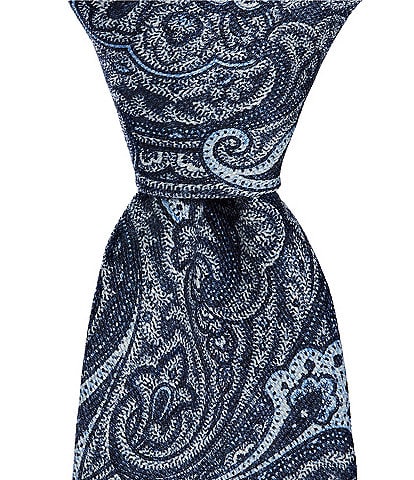 Cremieux Trinity Paisley Print 2 3/4#double; Silk Tie