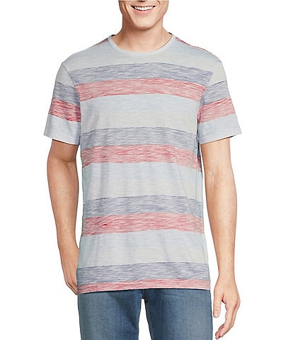 Cremieux Vertault Short Sleeve Stripe Print T-Shirt
