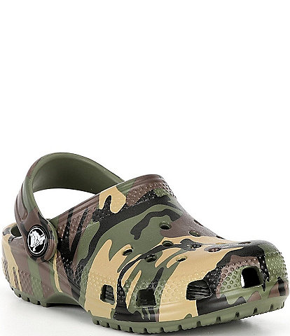 Crocs Boys' Classic Camouflage Clogs (Toddler)